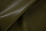 Rainey Leather Ottoman - Sonoma Moss