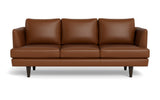 Rainey 83" Leather Sofa - Tribeca Chestnut