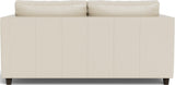 Ladybird 72" Leather Full Sleeper Loveseat - Tribeca Cream