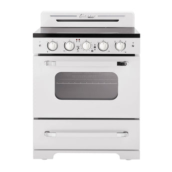Classic Retro 30" Electric Range, Marshmallow White - UGP-30CRECW