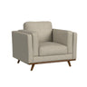 Venus Chair in Belfast China Beige with Cherry Finished Wooden Front