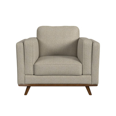 Venus Chair in Belfast China Beige with Cherry Finished Wooden Front