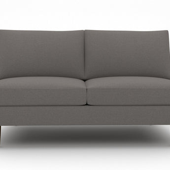 Wallace Untufted Armless Loveseat - Peyton Slate