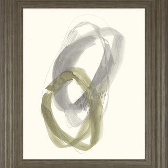 22x26 Neutral Rounds I By Jennifer Goldberger - Dark Gray
