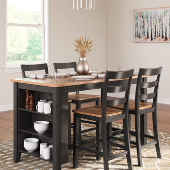 Gesthaven - Conjunto de barra de comedor rectangular