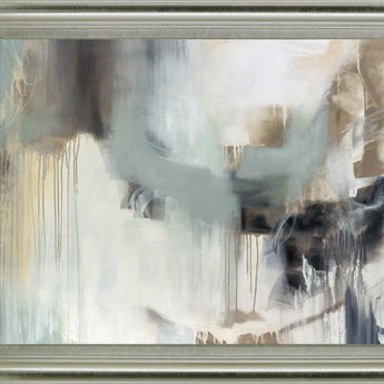 Misty Veil - 28" x 34" Framed Wall Art - Gray