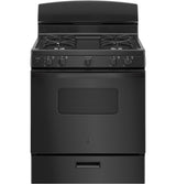 GE 30" Freestanding Gas Range, Black - JGBS10DEMBB