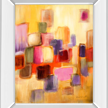 Sonata I By Lanie Loreth - Mirror Framed Print Wall Art - Yellow