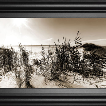 The Wind In The Dunes I By Noah Bay - Framed Print Wall Art - Dark Gray