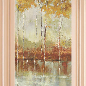 Reflections I By Allison Pearce - Framed Print Wall Art - Yellow