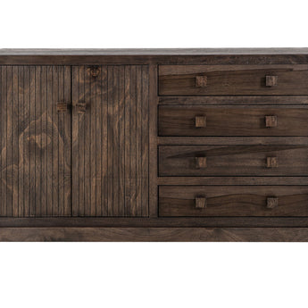 Atenas - Console With 4 Drawer And 2 Doors - Dark Brown