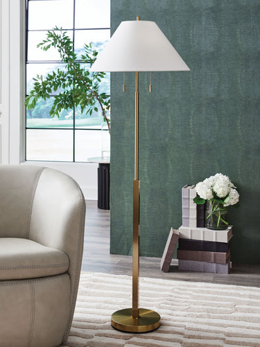 Haigwood - Metal Floor Lamp - Gold Finish
