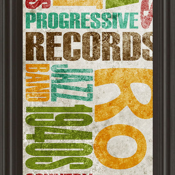 Rock & Roll By Sd Graphics Studio - 18 x 42 - Orange