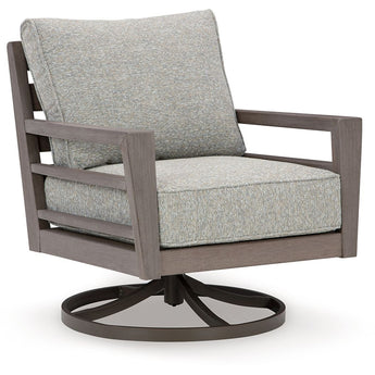 Hillside Barn - Gris / Marrón - Salón giratorio con cojín