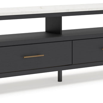 Cadmori - Extra Large TV Stand - Black / White