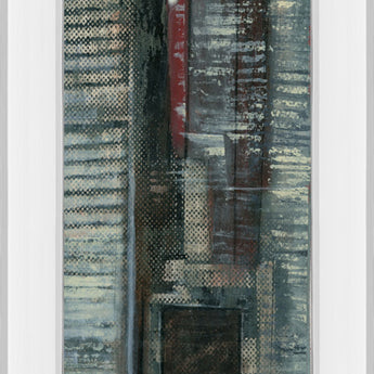 Urban Landscape VI By Norman Wyatt - Mirror Framed Print Wall Artt - Dark Gray
