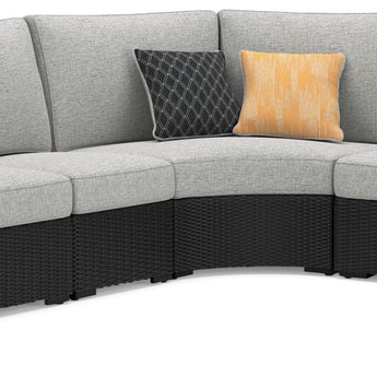 Beachcroft - 4-Piece Outdoor Sectional - Black