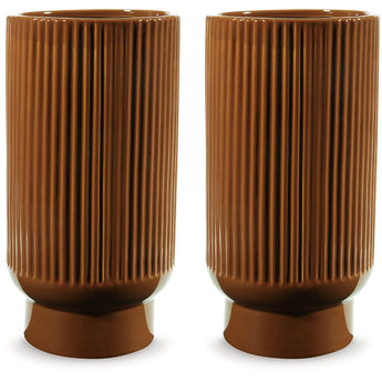 Avalyah - Vase (Set of 2) - 12" - Burnt Umber
