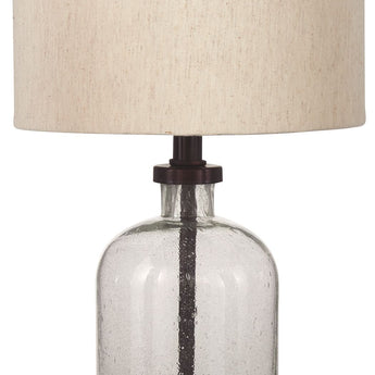 Bandile - Glass Table Lamp  - Clear / Bronze Finish
