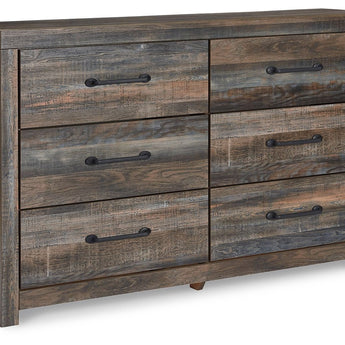 Drystan - Six Drawer Dresser - Brown / Beige