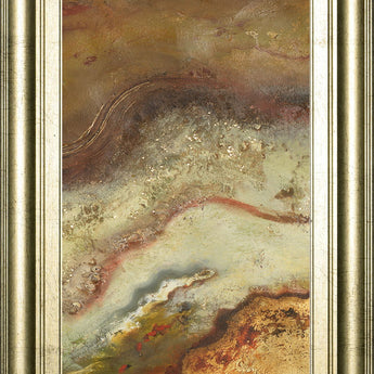 Tierra Panel Il By Patricia Pinto - Framed Print Wall Art - Light Brown