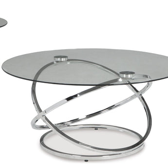 Hollynyx - Occasional Table Set (Set of 3) - Chrome Finish