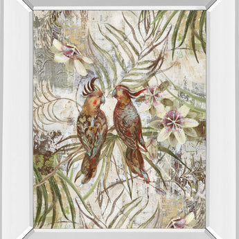 Eye To Eye By Sofi Taylor - Mirror Framed Print Wall Art - Green