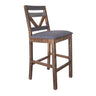 Loft Barstool (Set of 2) Two Tone Gray / Brown - Stool Sets at Quality Home Furniture Mesquite