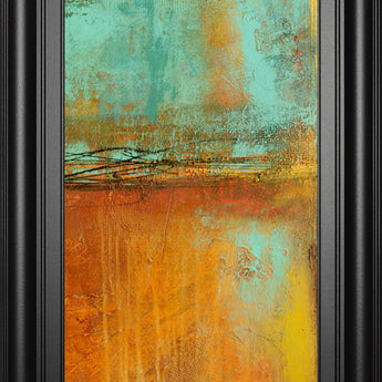 Ten City Il By Erin Ashley - Framed Print Wall Art - Orange