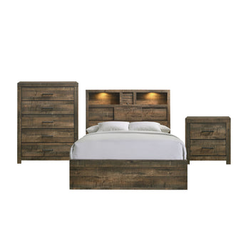 Bailey - Juego de Dormitorio Panel con Bluetooth