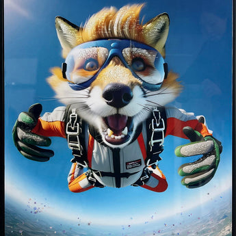 Skybound Pals I Gloss Canvas With Rocks In Frame - Blue / Orange