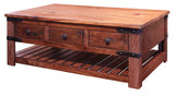 Parota Cocktail Table Cinnamon Brown - Cocktail Tables at Quality Home Furniture Mesquite