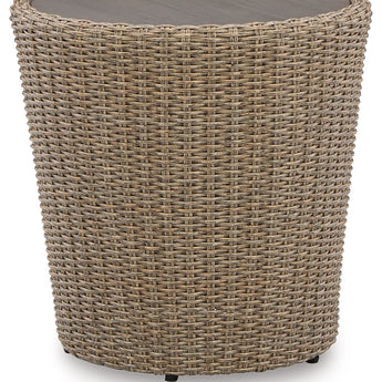 Danson - Beige - Mesa auxiliar redonda