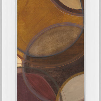 Moon Shadow I By Jeni Lee - Mirror Framed Print Wall Art - Dark Brown