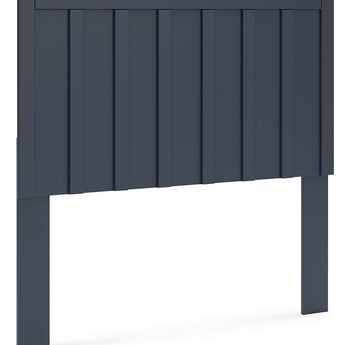 Simmenfort - Full Panel Headboard - Navy Blue