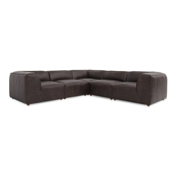 Form - Seccional modular clásico en forma de L - Marrón espresso