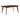 Malone - Mesa de comedor rectangular de madera - Nogal oscuro