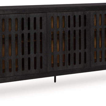 Vallisburg - Accent Cabinet - Black / Natural