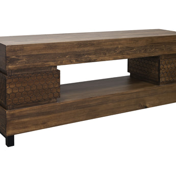 Honey - 2 Drawers TV Stand - Barrel Brown