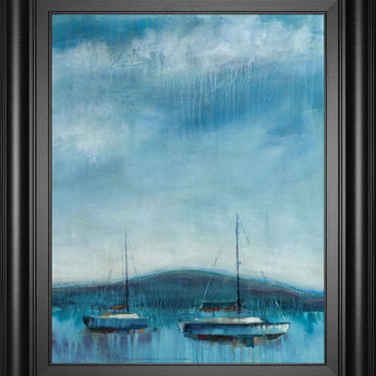 Nauticus By D'aguiar - Framed Print Wall Art - Blue