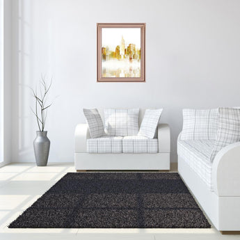 Golden Dawn Skyline - 28" x 34" Framed Wall Art - Yellow