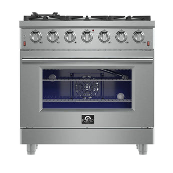 Forno 36" Pro-Style Gas Range, S.S. - FFSGS6239-36