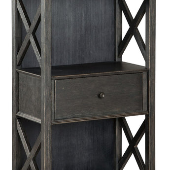 Tyler Creek - Display Cabinet - Black / Gray
