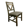 Loft Chair With Fabric Seat (Set of 2) Two Tone Gray / Brown - Chair Sets at Quality Home Furniture Mesquite