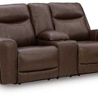 Gravier - Power Reclining Loveseat With Console / Adjustable Headrest - Cordova