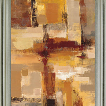 Gold Horizon - 28" x 34" Framed Wall Art - Gold