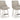 Robbinsdale - Antique White - Upholstered Swivel Curved Back Barstool (Set of 2)