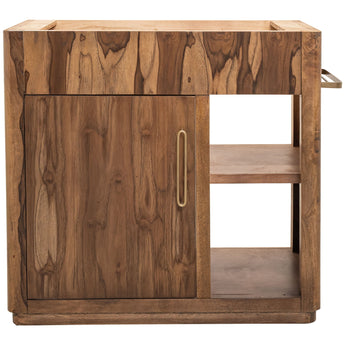 Balam - Base para tocador de baño de 1 puerta - Marrón claro