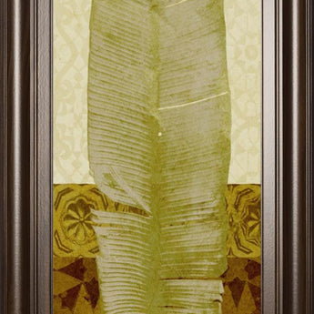 18x42 Tropical Frond I By Alonzo Saunders - Green