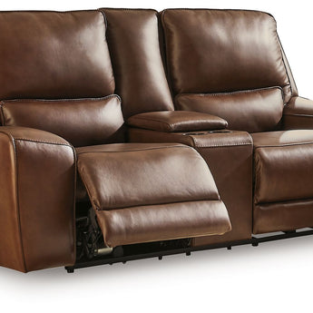 DeepWakes - Power Reclining Loveseat / Console / Adjustable Headrest - Canyon